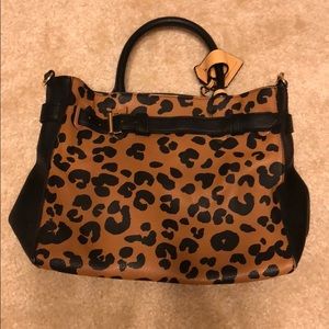 Animal print handbag